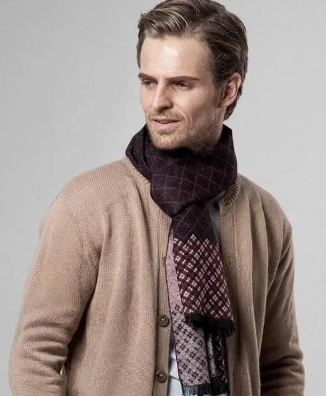 Patterned Cashmere Scarf