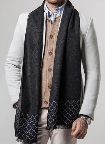 Patterned Cashmere Scarf