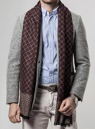 Patterned Cashmere Scarf