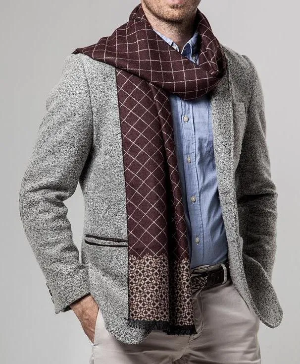 Patterned Cashmere Scarf