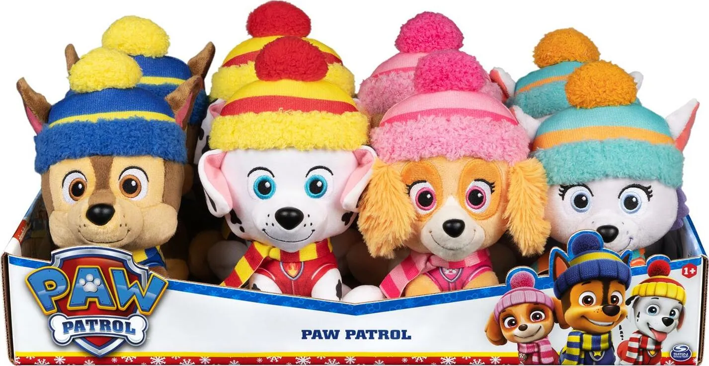 PAW Patrol Holiday Winter 6" Plush Asst