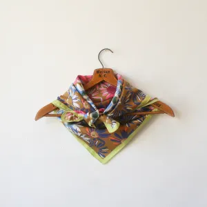 Épice Silk Floral Scarf - Bronze