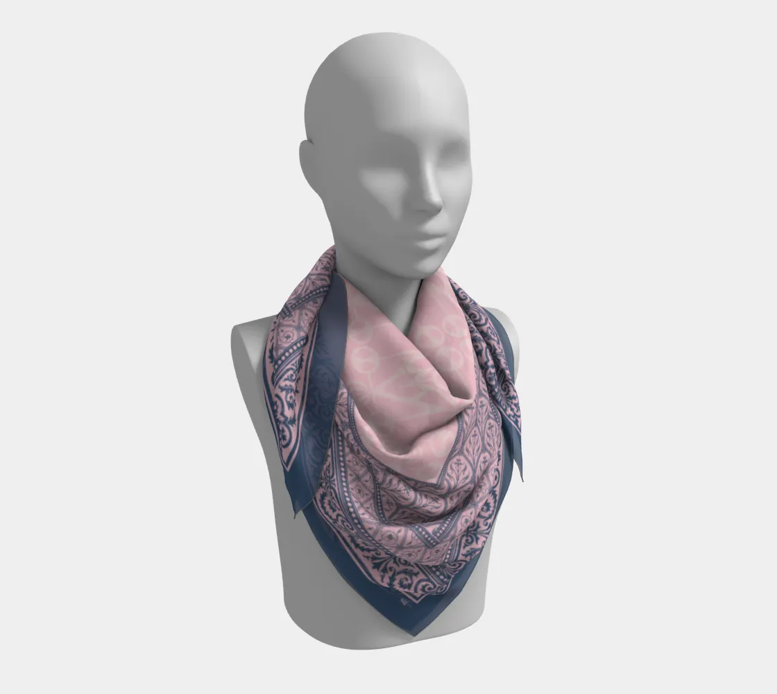 Pink & Navy Pattern on Pattern
