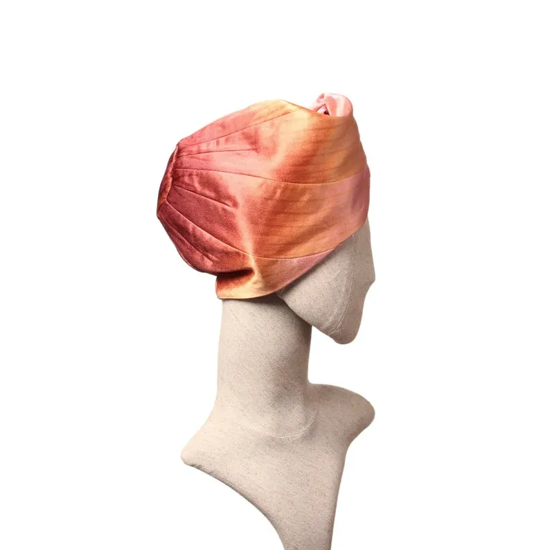 Pink and Orange Turban