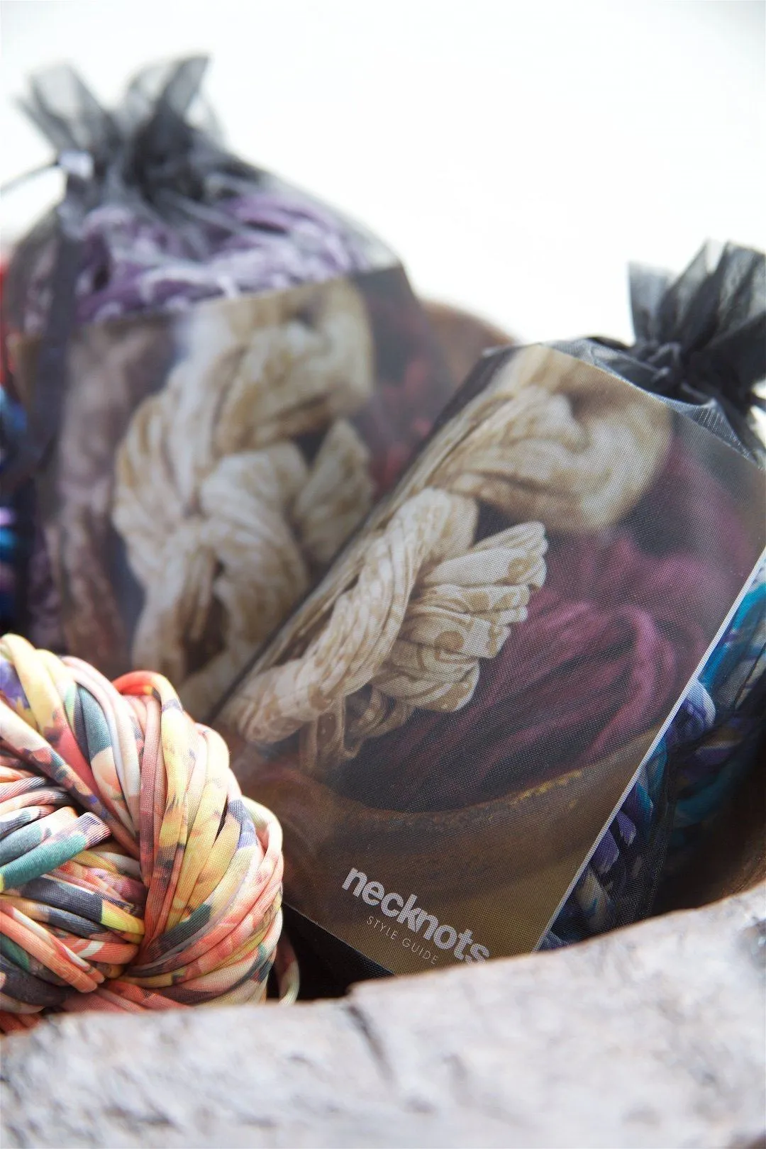 Pink Infinity Scarf Necklace 'Marbled Cranberries'