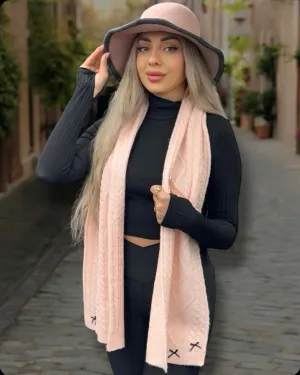 Pink Little Cute Bow Scarf