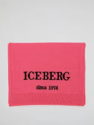 Pink Logo Knitted Scarf
