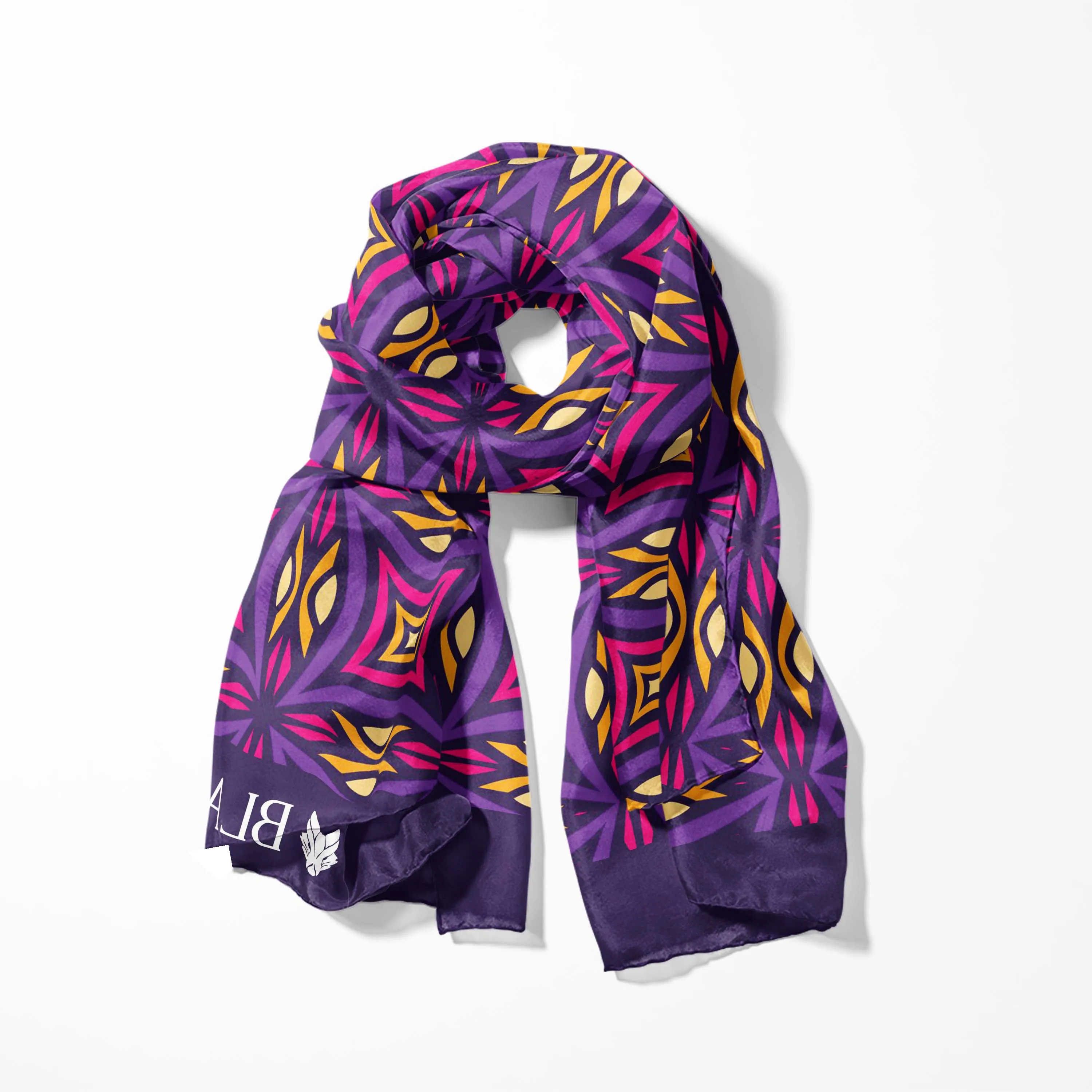 PINK RING SQUARE MEN SCARF - PREMIUM COLLECTION
