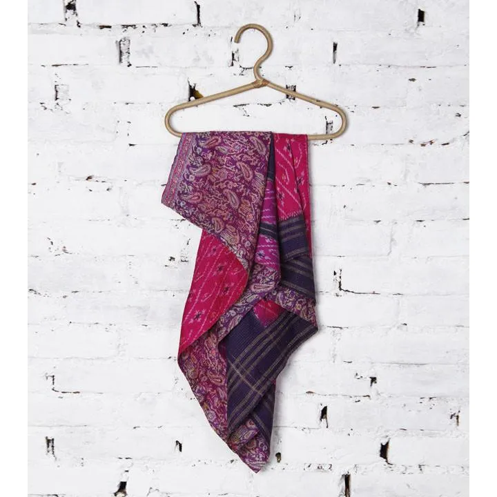 Pink Silk Saree Shawl