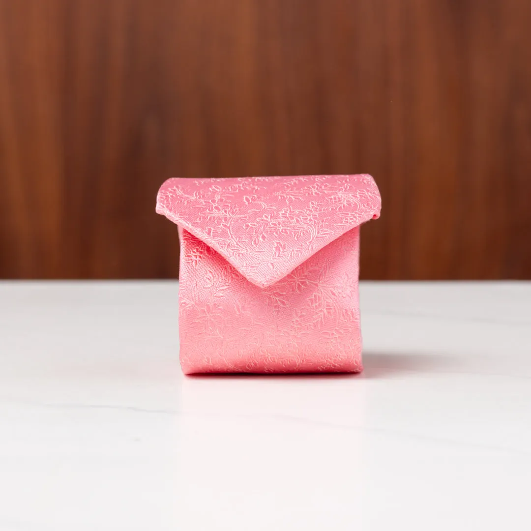 Pink Subtle Floral Silk Necktie