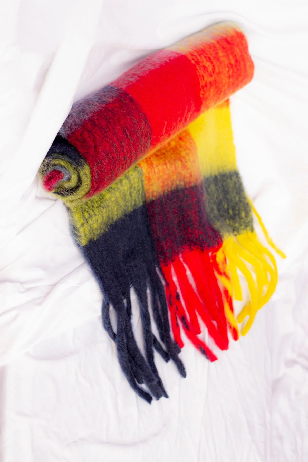 Plaid Warm Wrap Scarf