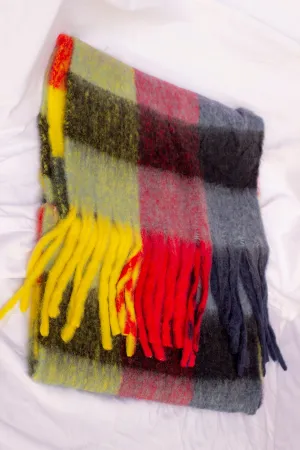 Plaid Warm Wrap Scarf