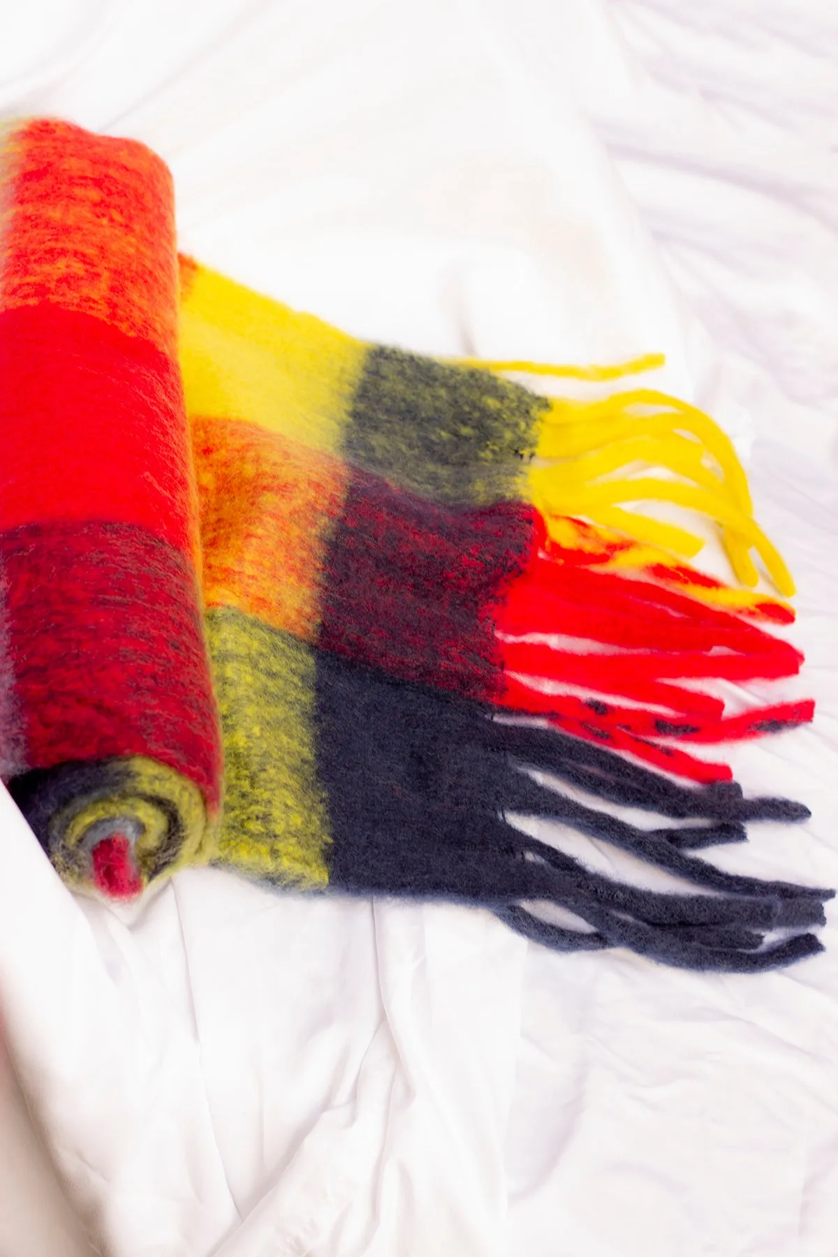 Plaid Warm Wrap Scarf