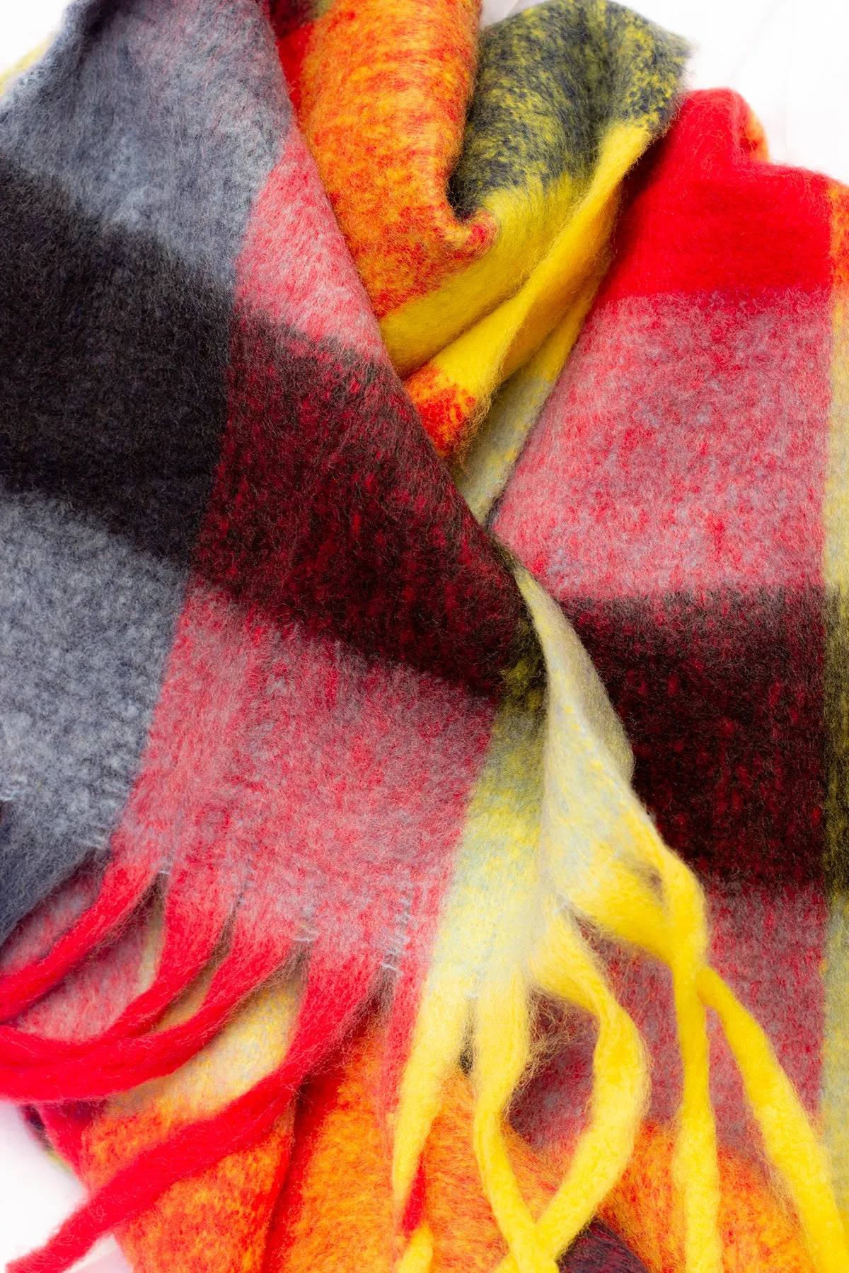 Plaid Warm Wrap Scarf
