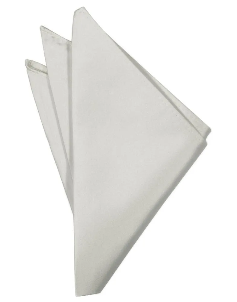 Platinum Noble Silk Pocket Square