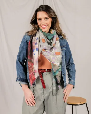 PLEACH wool scarf