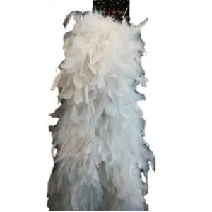 Plush Feather Boa - White