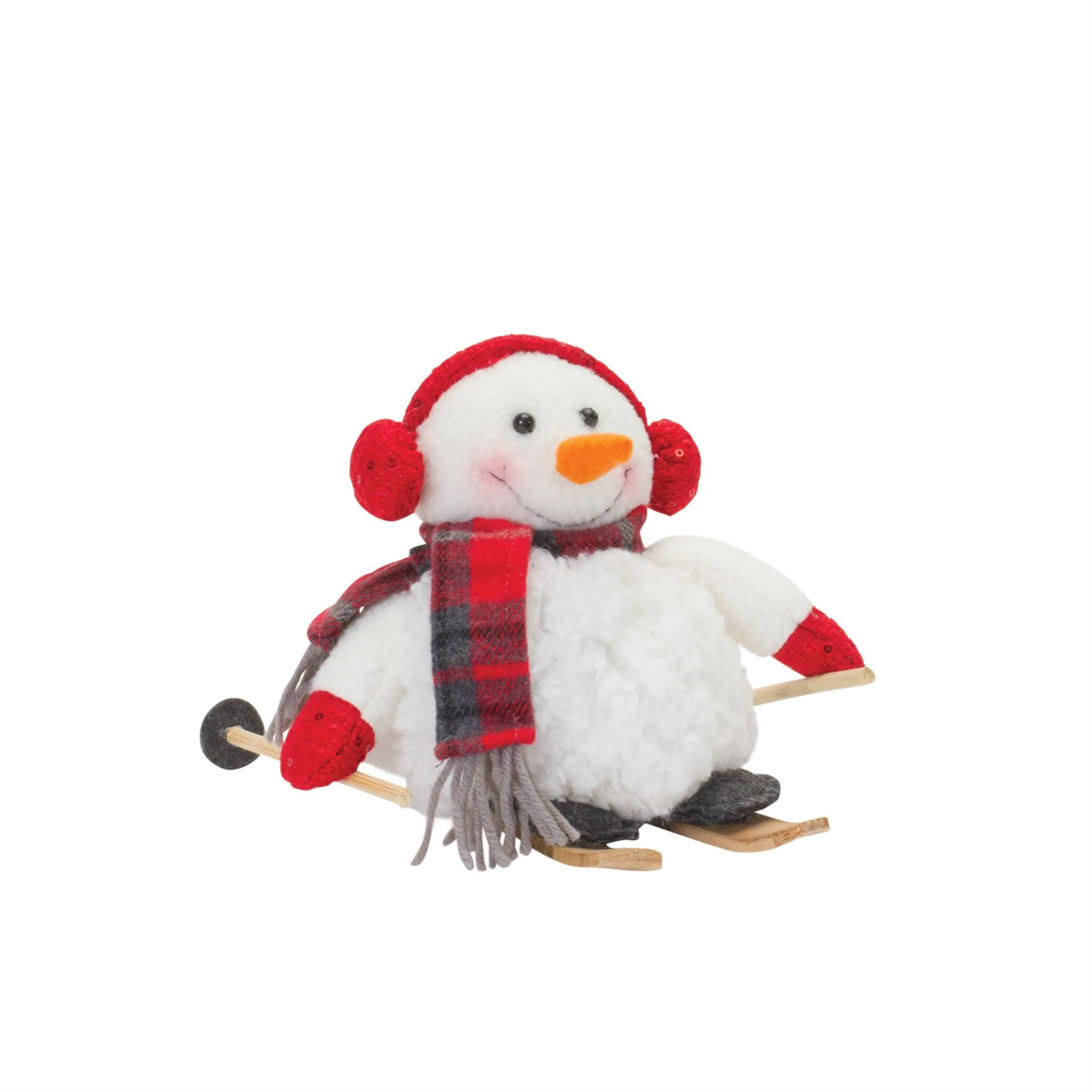 Plush Winter Sport Snowman Shelf Sitter (Set of 2)