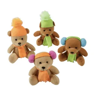 Plush Winter Stuffed Mini Bears (24 total plush toys in 2 bags) $1.56 each