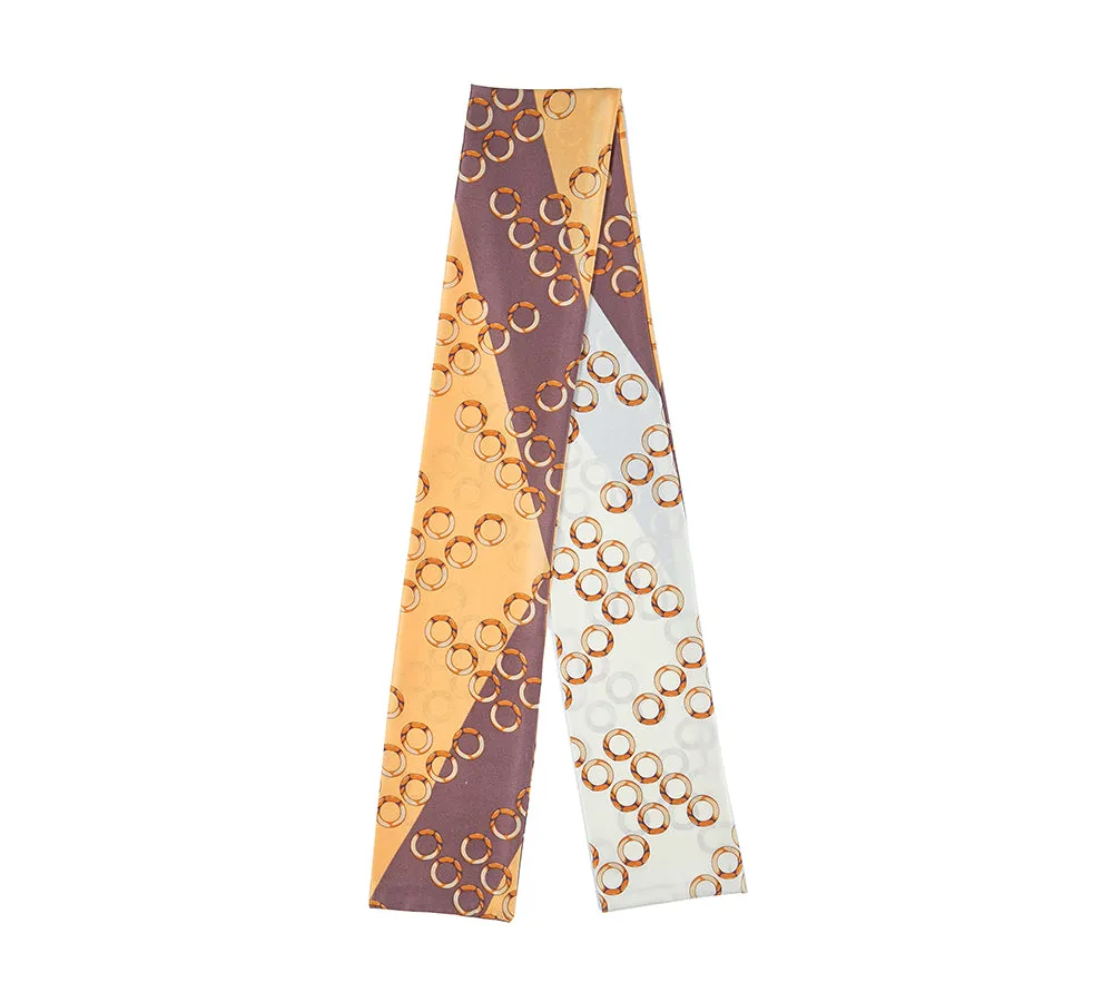 Printed Long Rayon Silk Scarf Multiple Patterns And Colours
