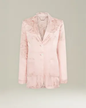 PRINTED SILK BLAZER