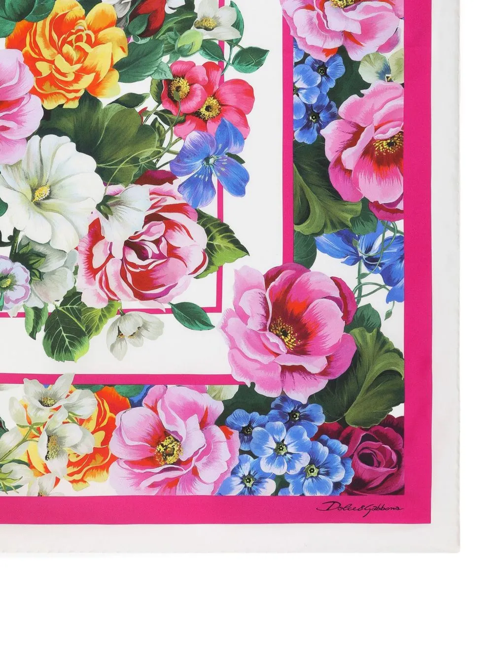 Printed silk foulard