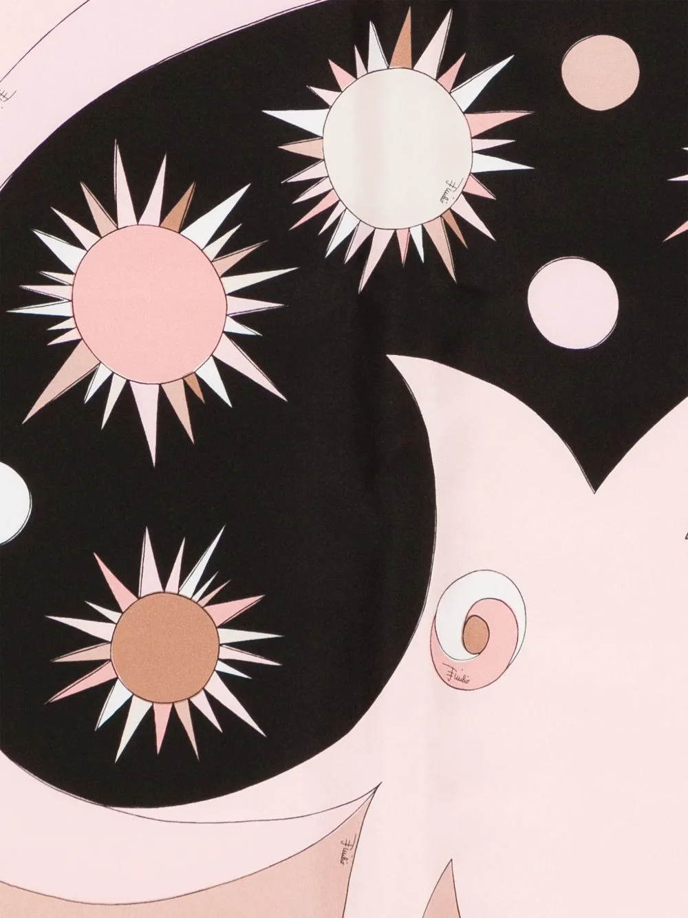 Printed silk foulard
