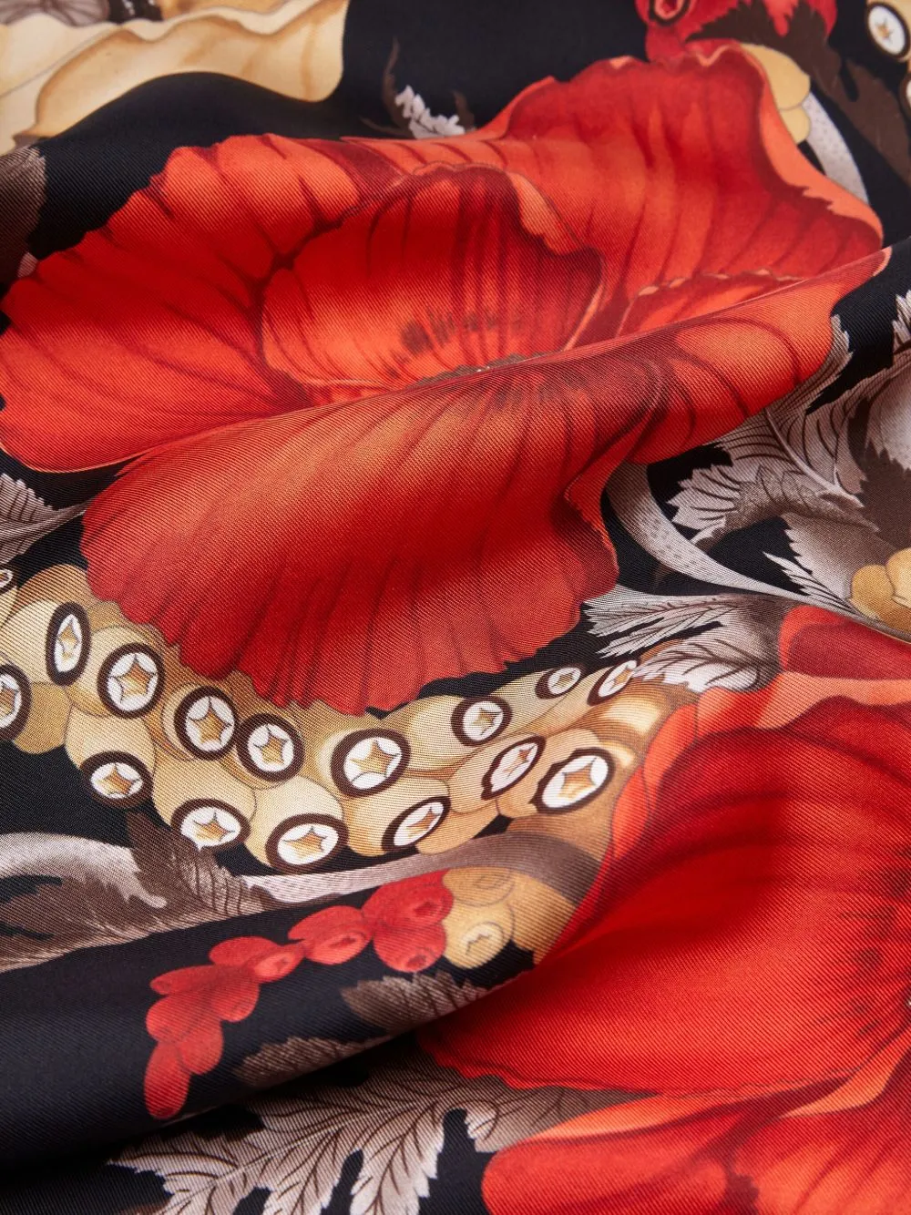 Printed silk foulard