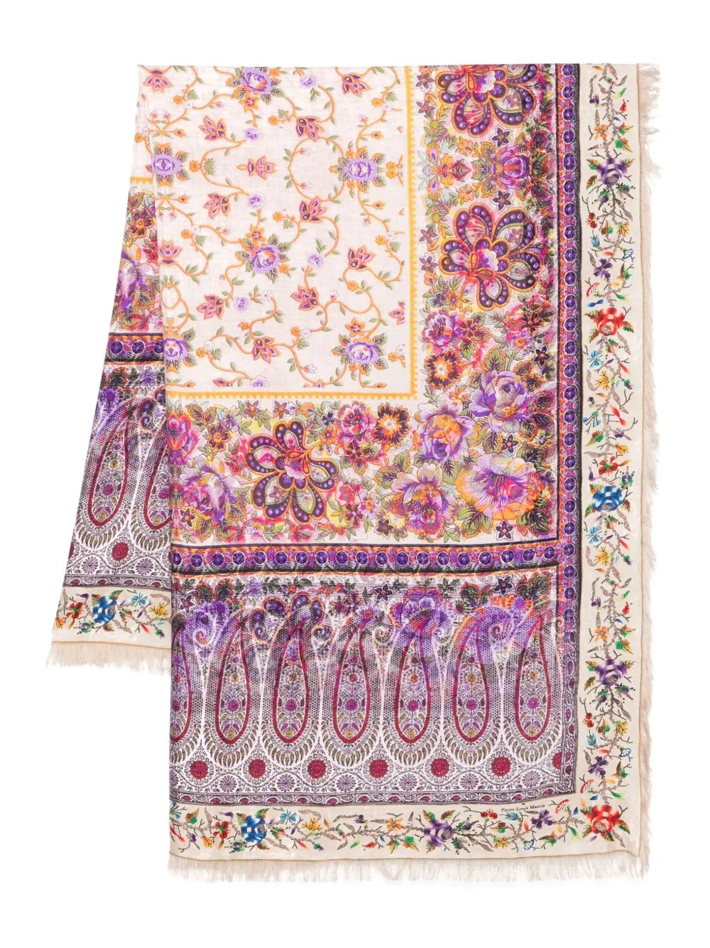 Printed silk scarf