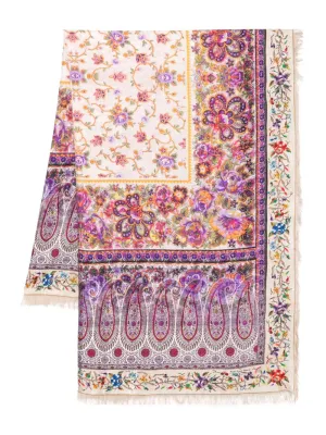 Printed silk scarf