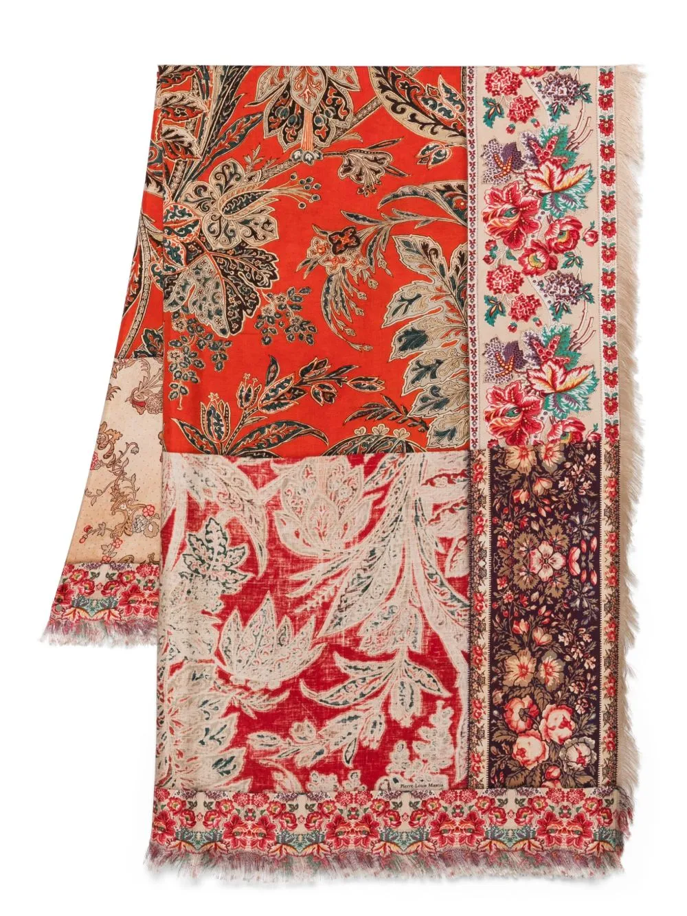 Printed silk scarf