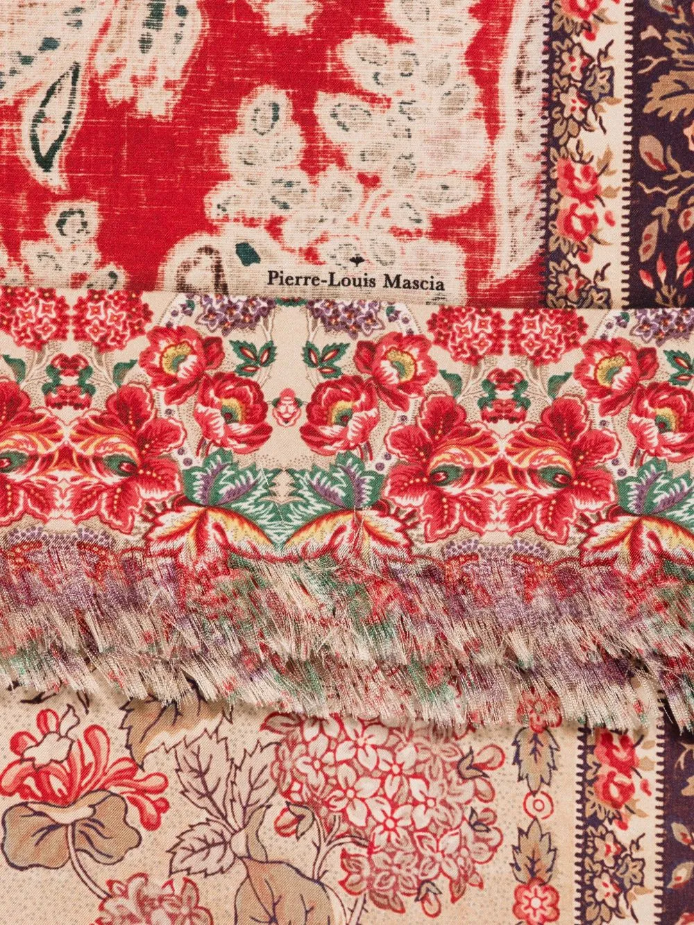 Printed silk scarf