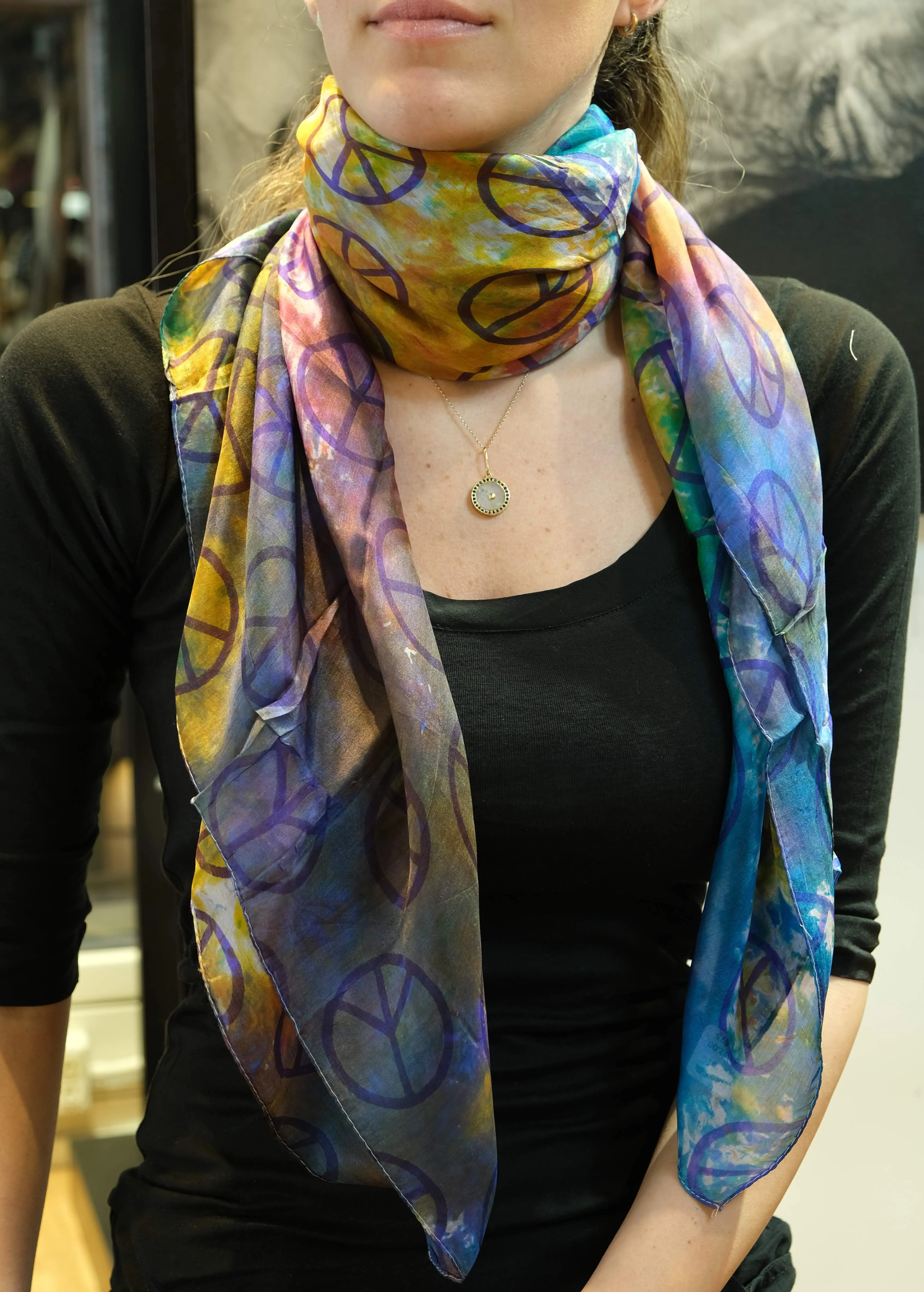 PRINTED SILK SCARF