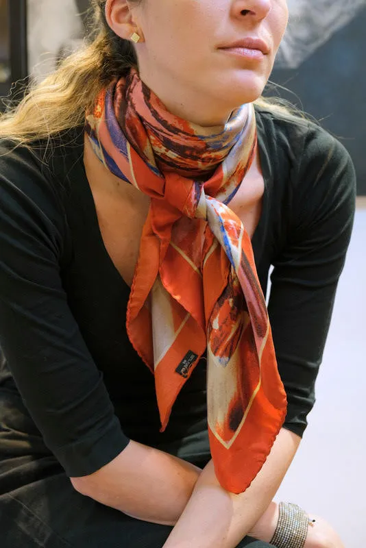 PRINTED SILK SCARF