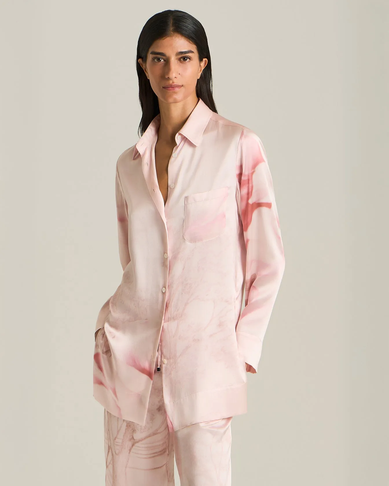 PRINTED SILK SHIRT