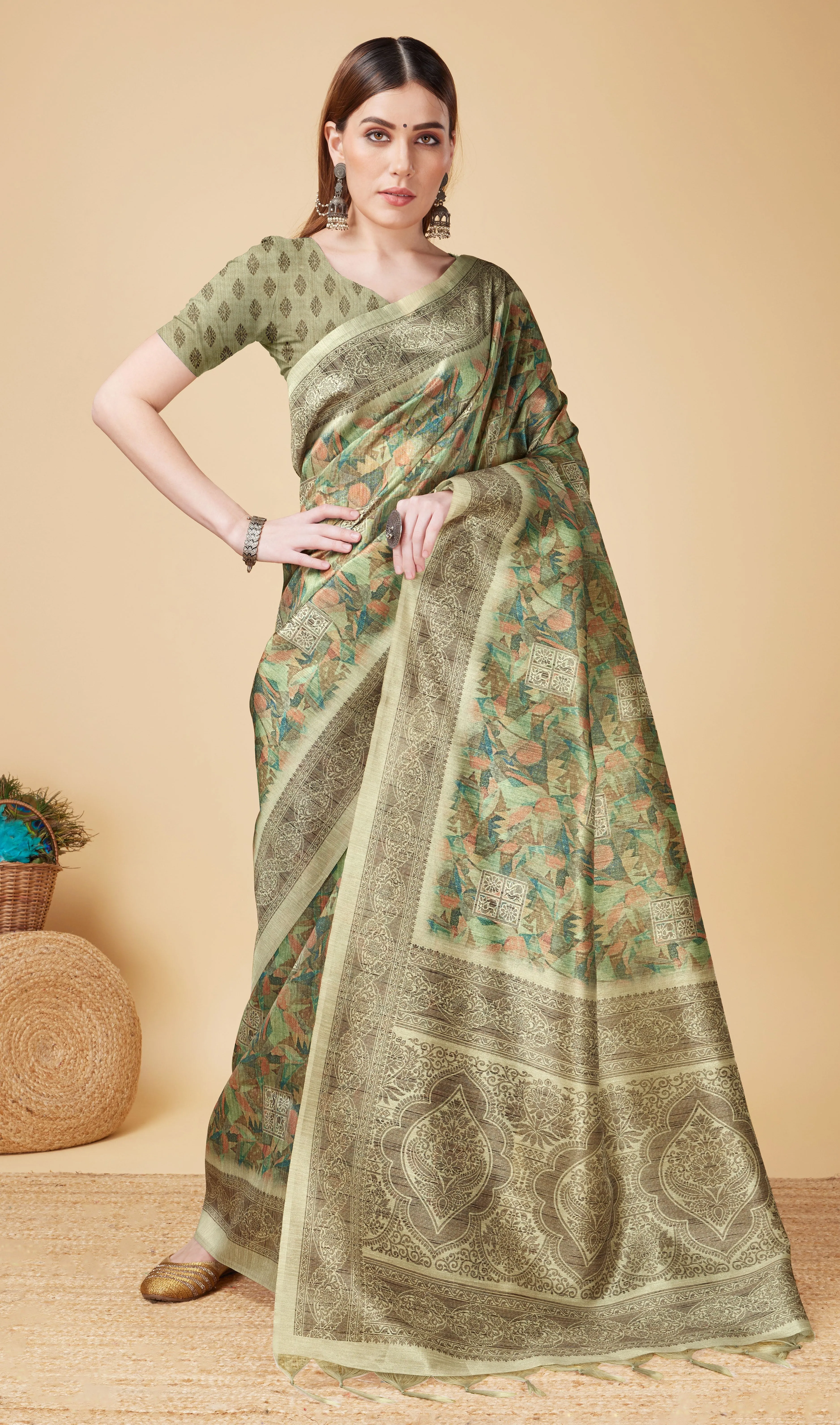 Printed Soft Silk Saree