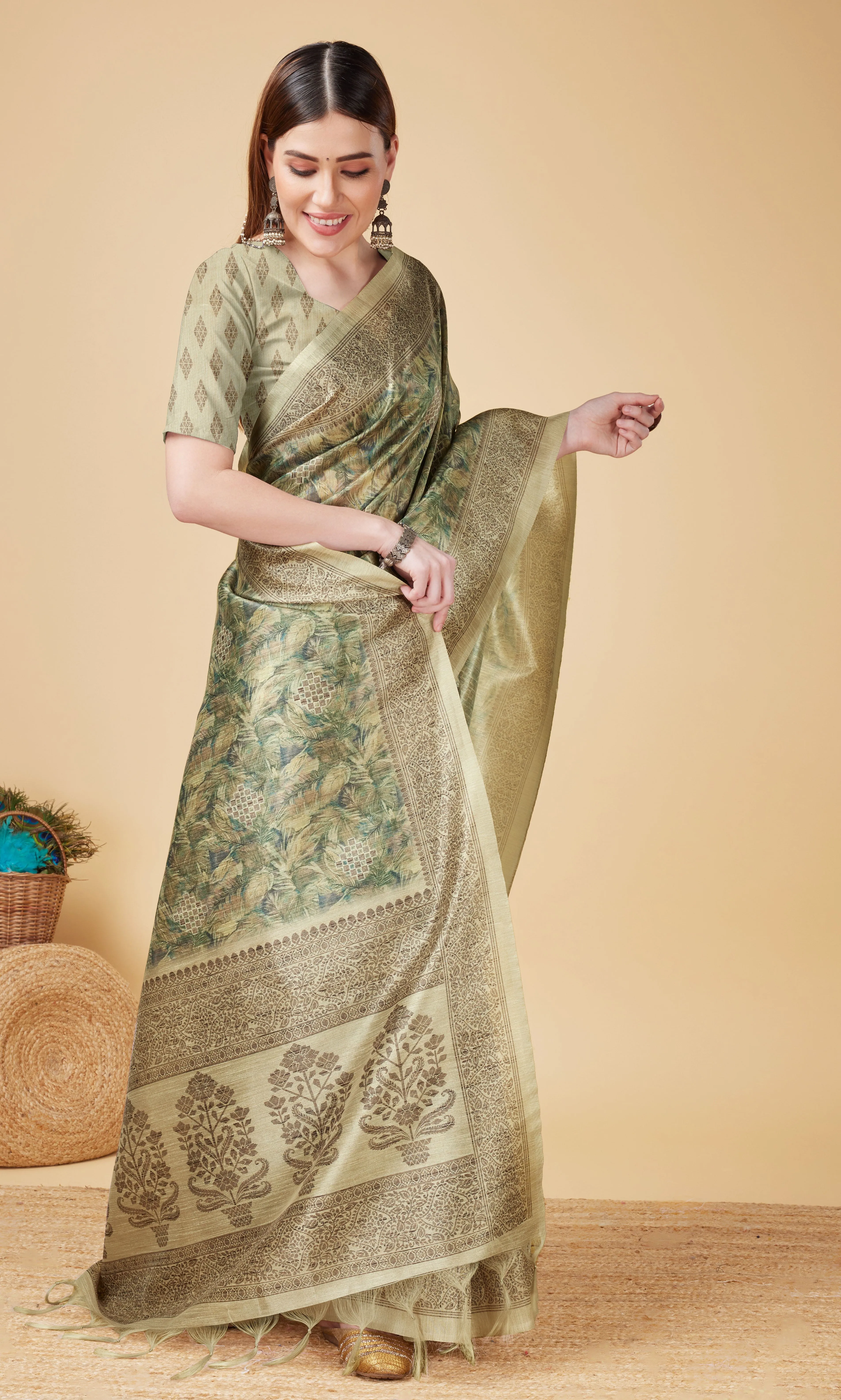 Printed Soft Silk Saree