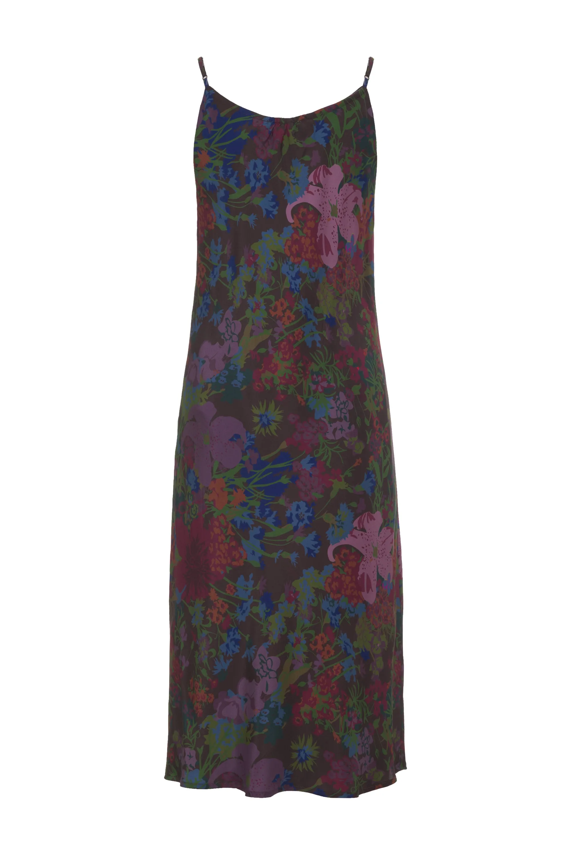 Printed Yvonne Dress Chocolate Winter