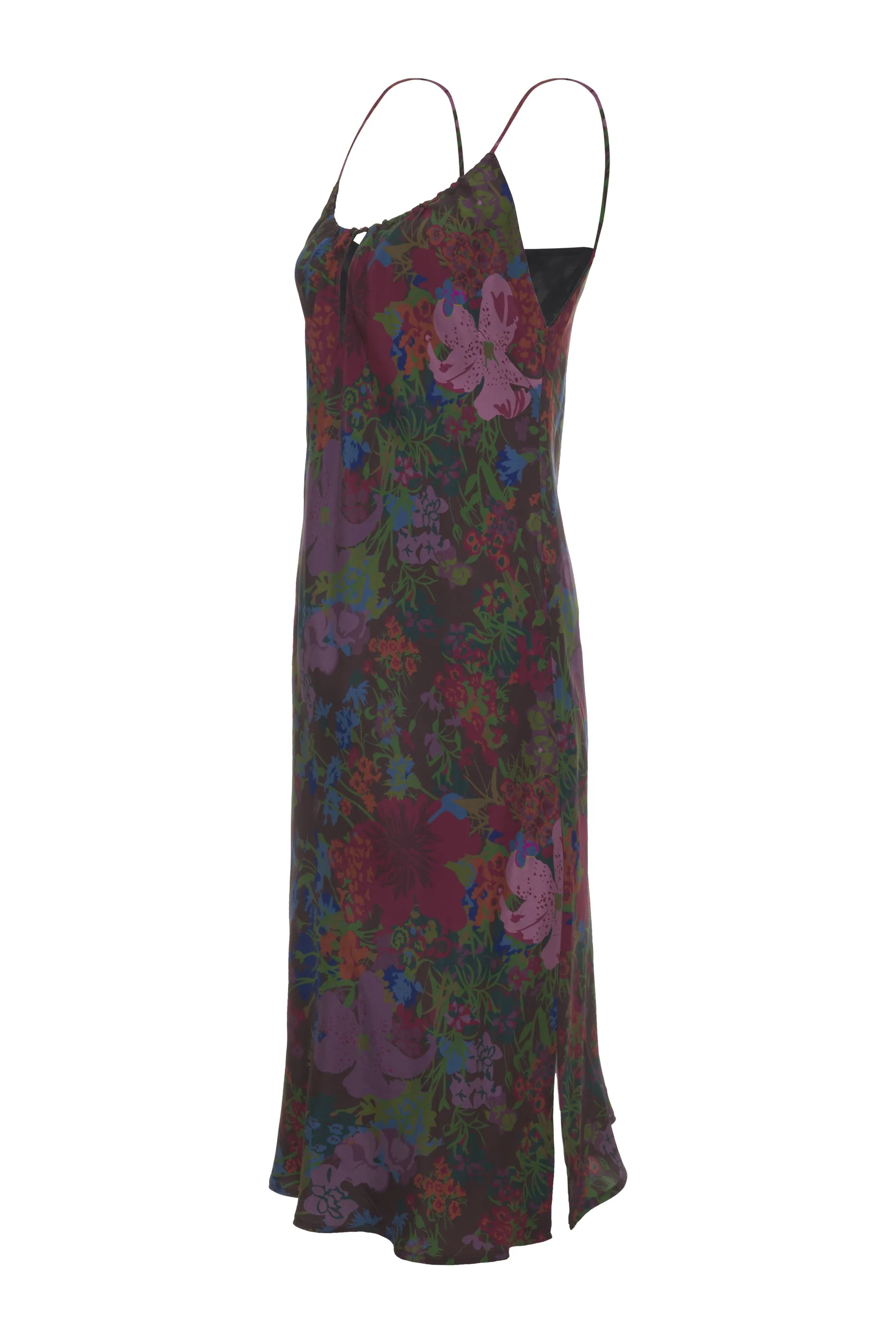 Printed Yvonne Dress Chocolate Winter