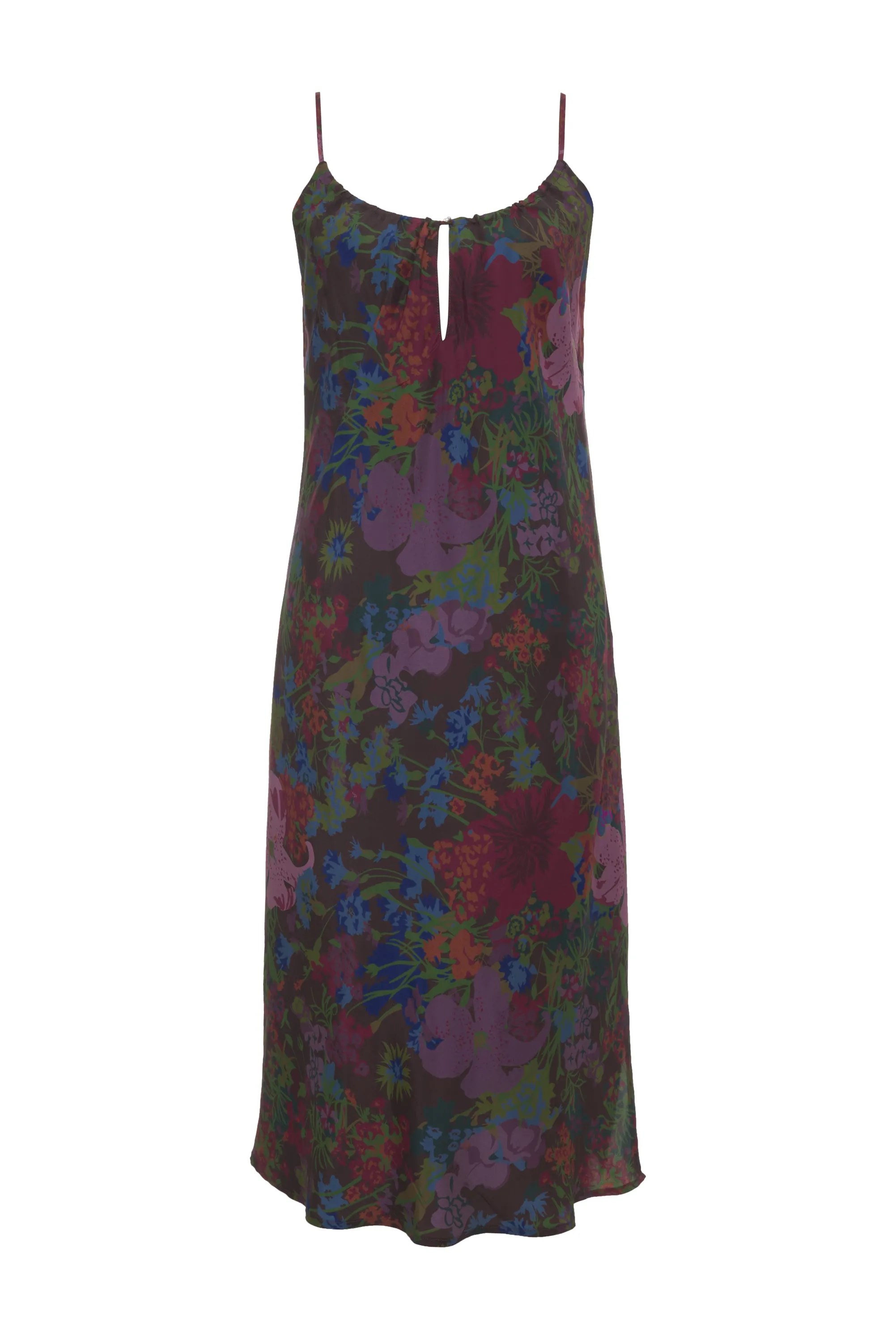 Printed Yvonne Dress Chocolate Winter