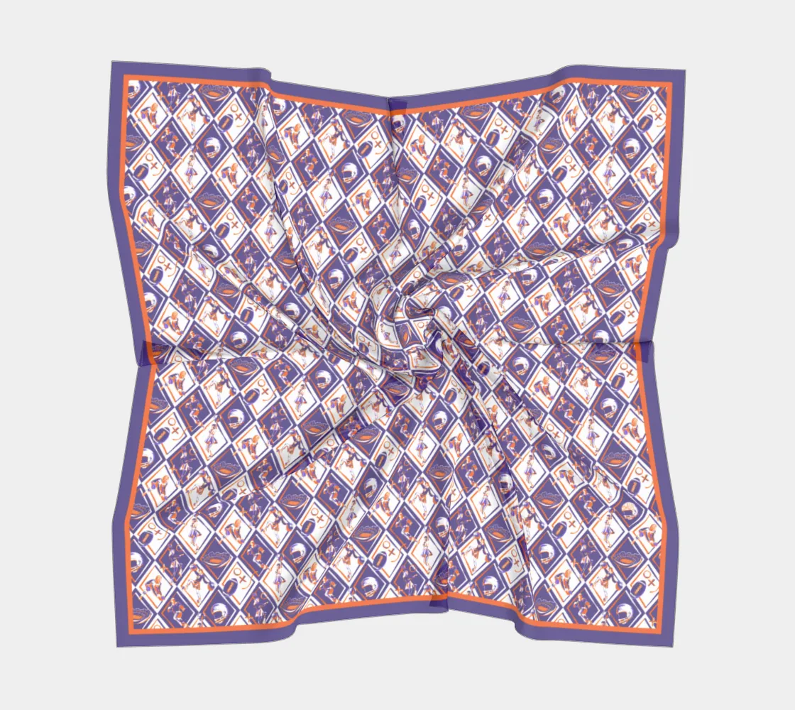 Purple   Orange Checkerboard Gameday - Wholesale