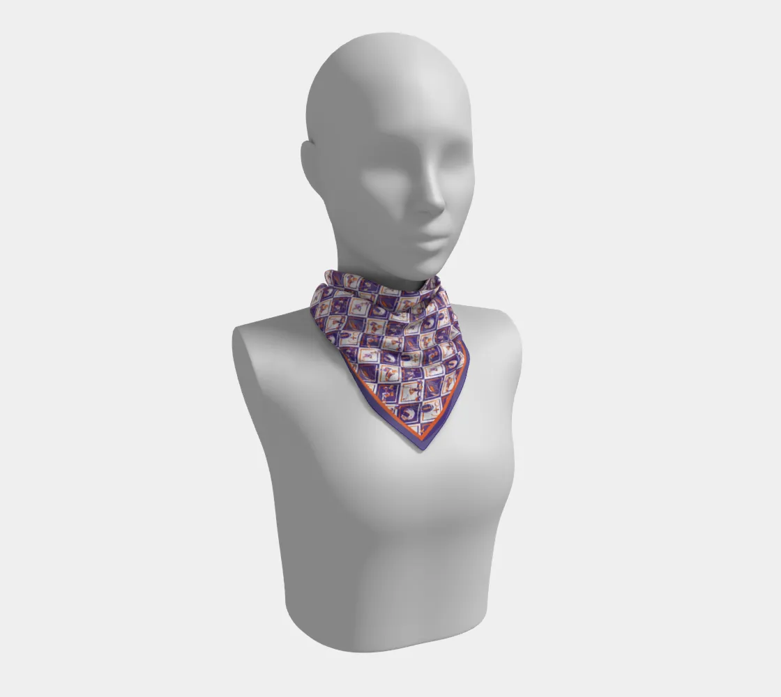 Purple   Orange Checkerboard Gameday - Wholesale