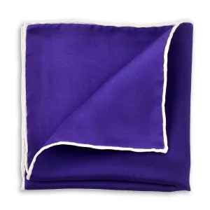 Purple Silk Pocket Square