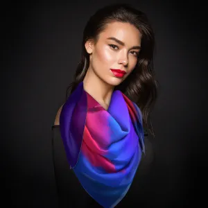 Purple Sunset - Silk Scarf
