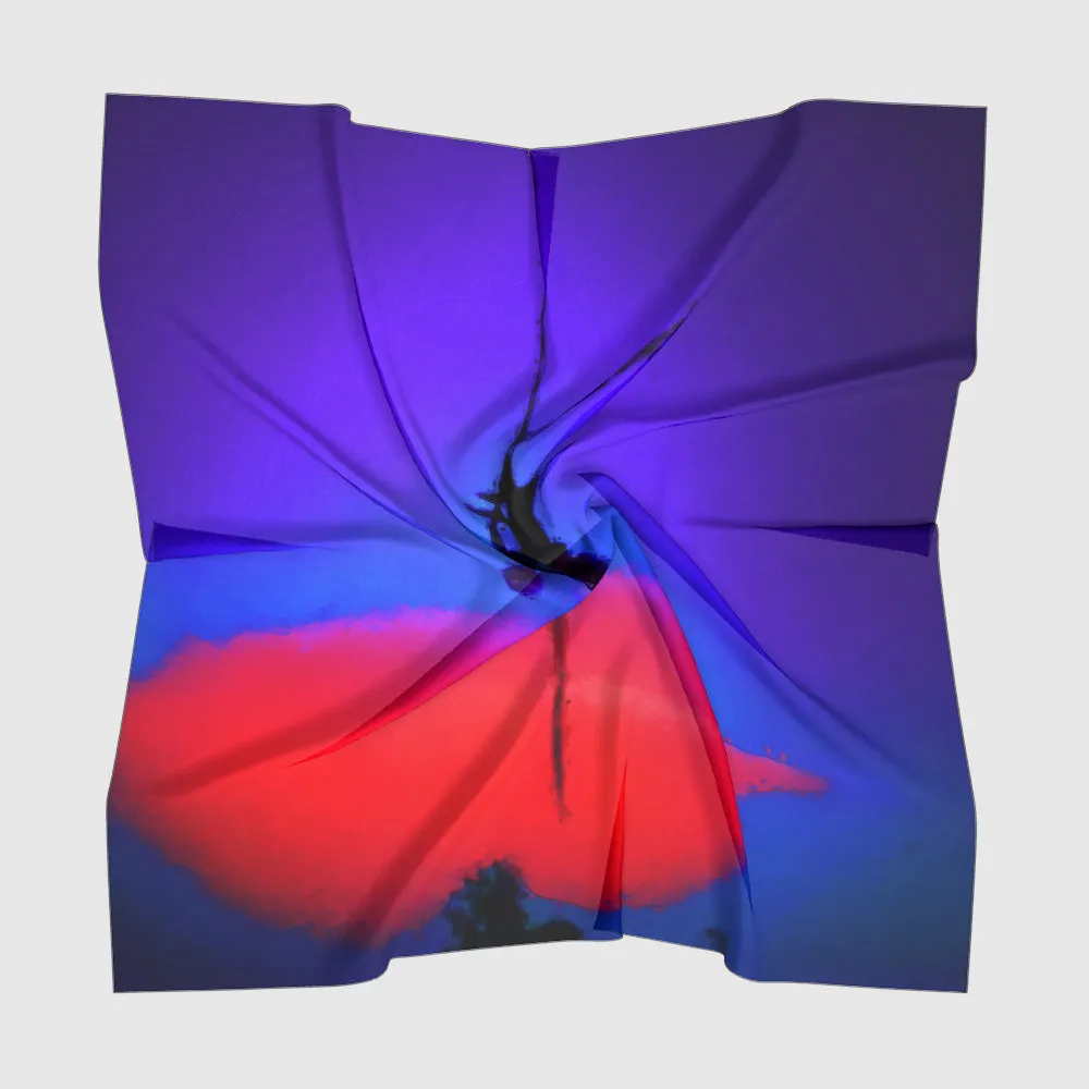 Purple Sunset - Silk Scarf