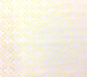 Quadrille Fabric: Puccini - Custom Pale Yellow on White 100% Silk Taffeta