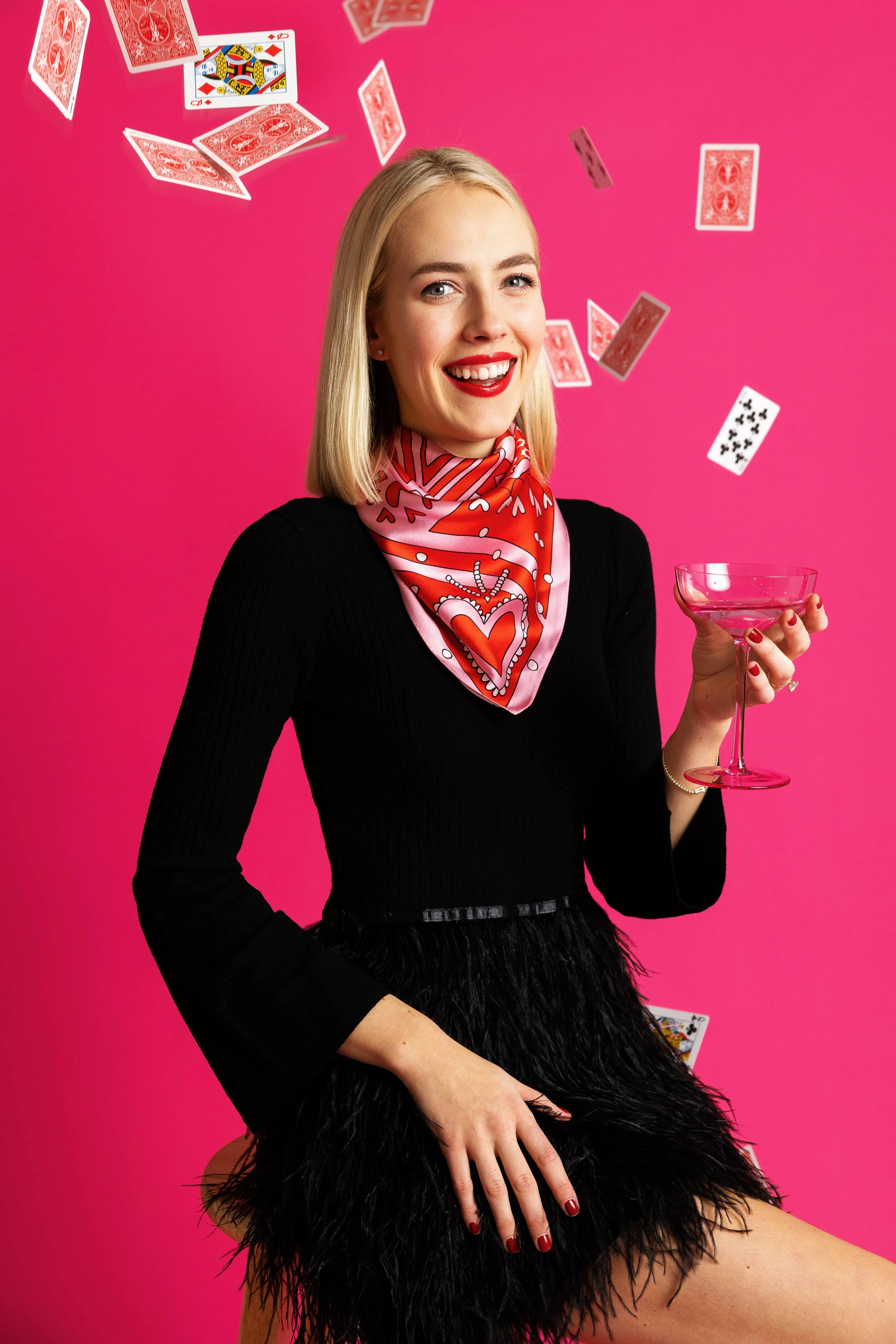 Queen of Hearts Scarf