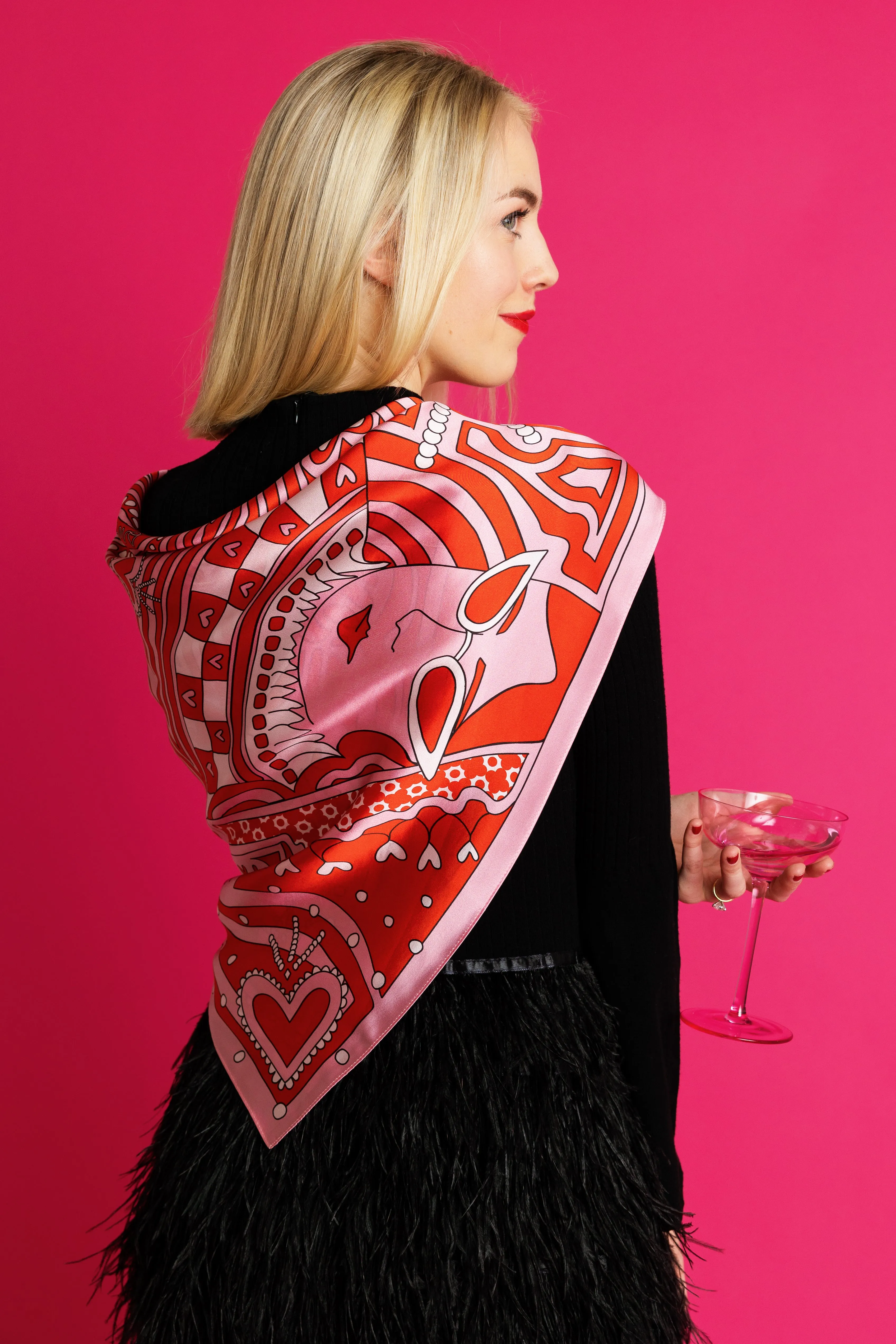 Queen of Hearts Scarf
