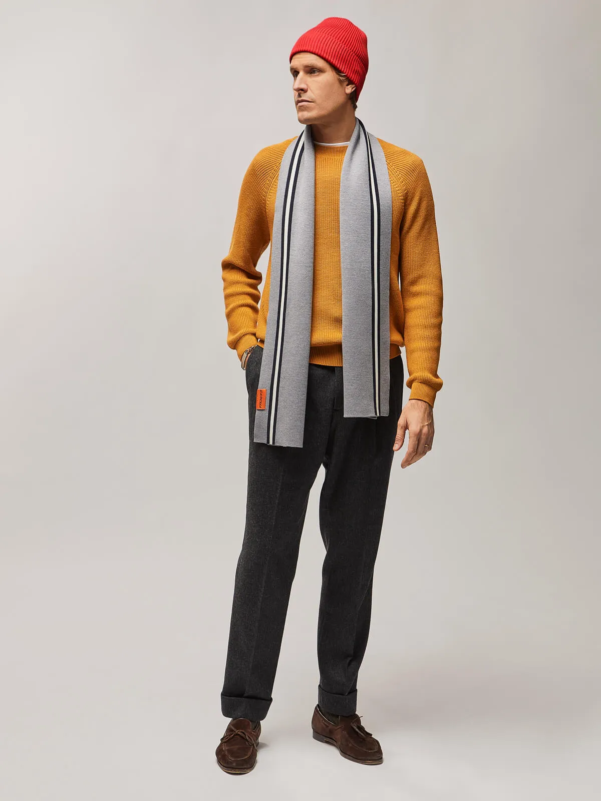 Racing Scarf in Grey