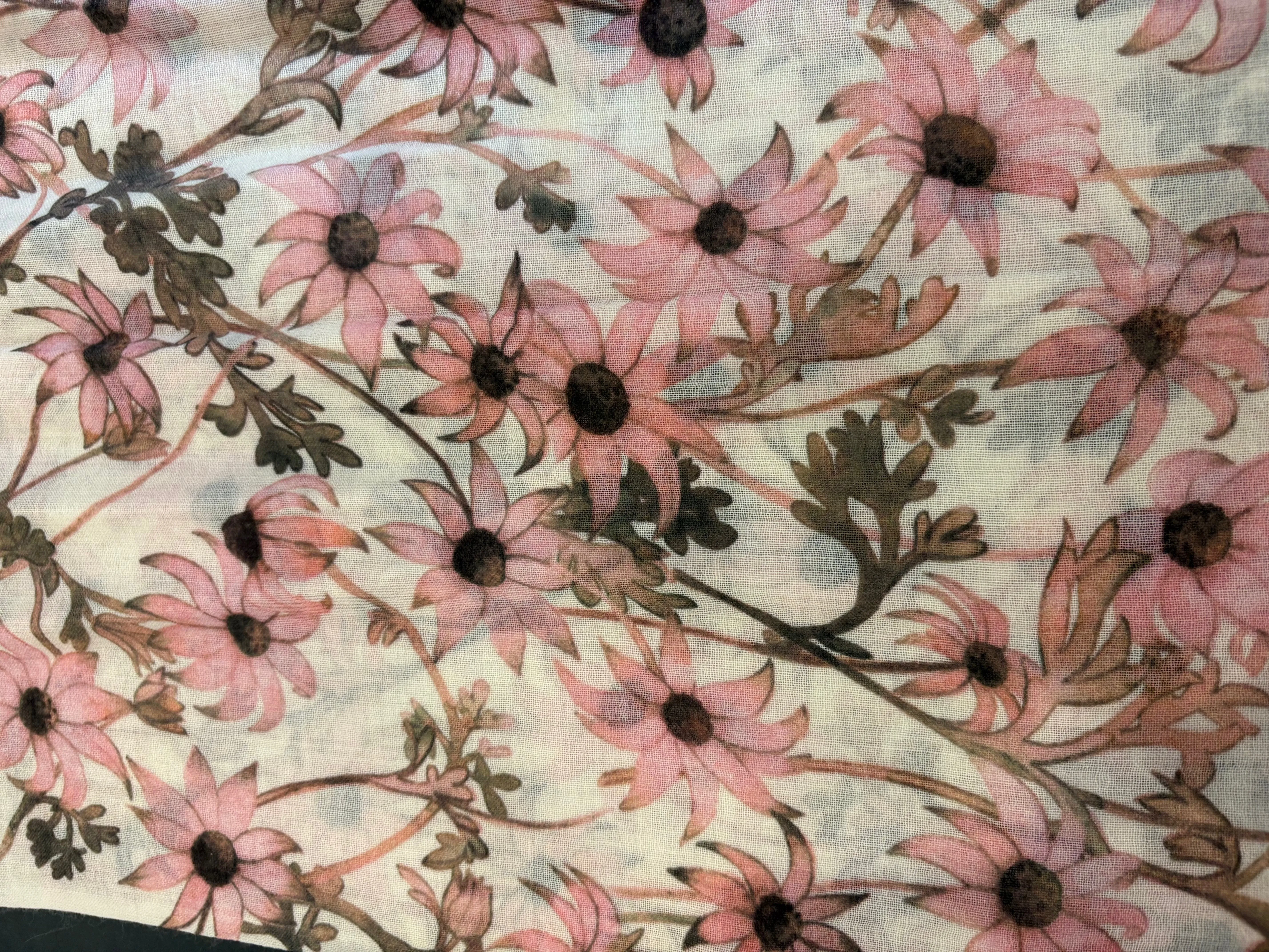 Raffal Flannel Flowers Scarves